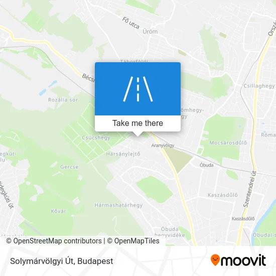 Solymárvölgyi Út map