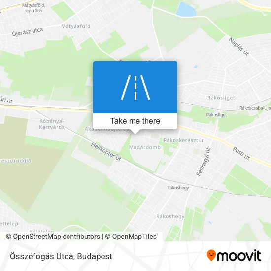 Összefogás Utca map