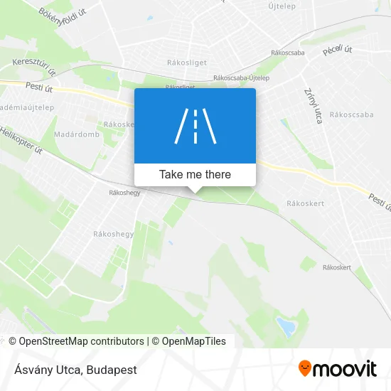 Ásvány Utca map
