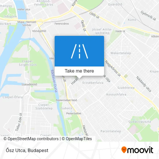 Ősz Utca map