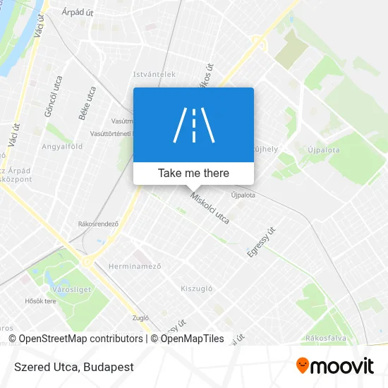 Szered Utca map
