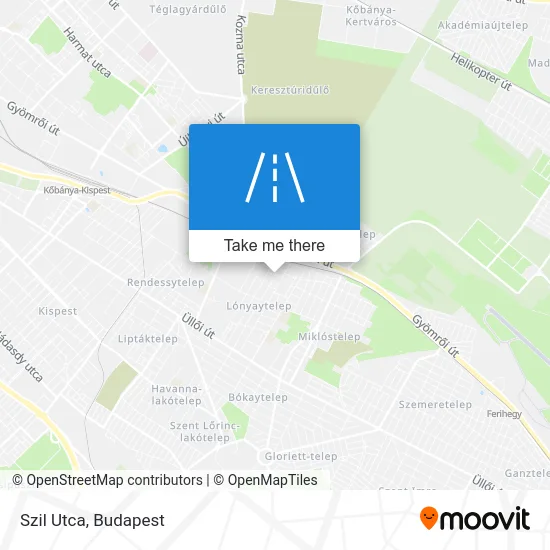 Szil Utca map