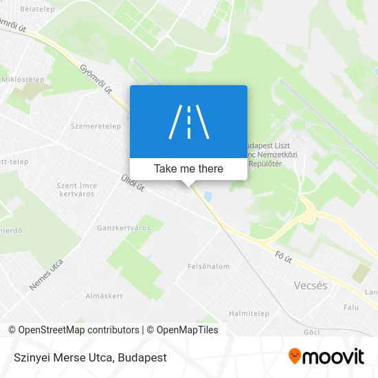 Szinyei Merse Utca map