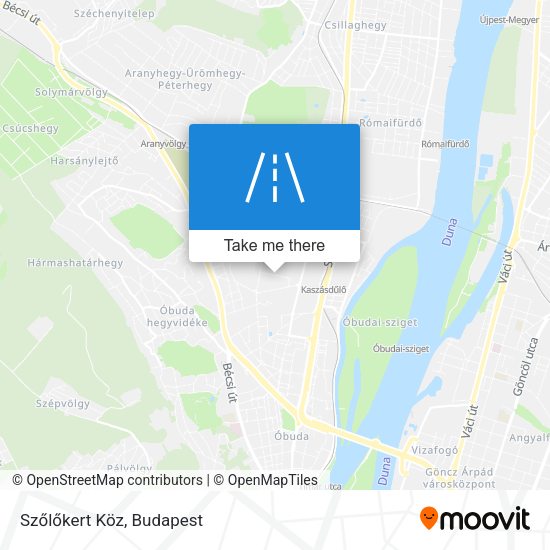 Szőlőkert Köz map