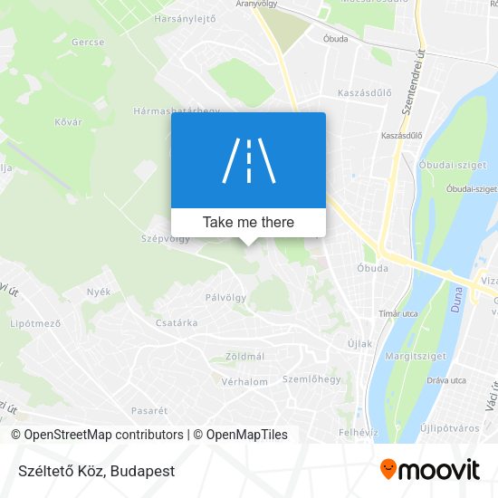 Széltető Köz map