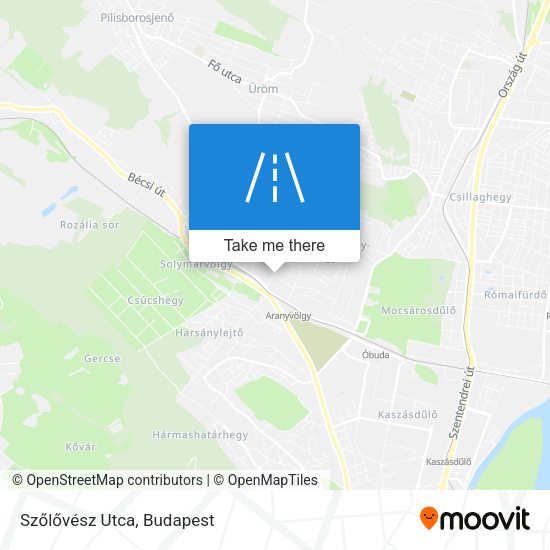 Szőlővész Utca map