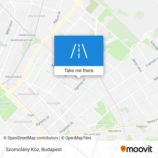 Szomolány Köz map