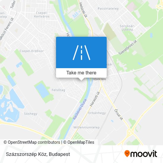 Százszorszép Köz map