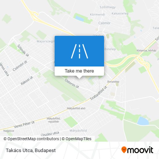 Takács Utca map