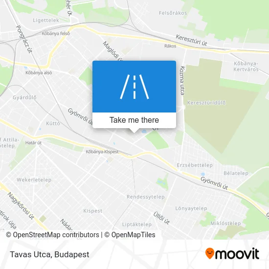 Tavas Utca map
