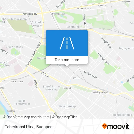 Teherkocsi Utca map