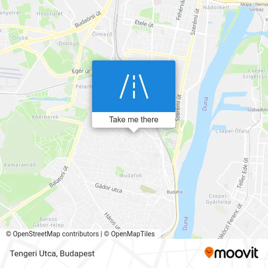 Tengeri Utca map