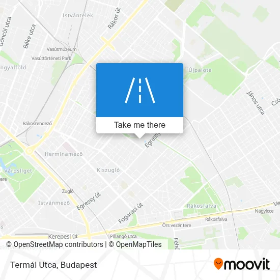 Termál Utca map