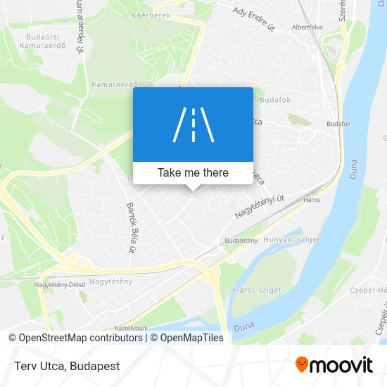 Terv Utca map
