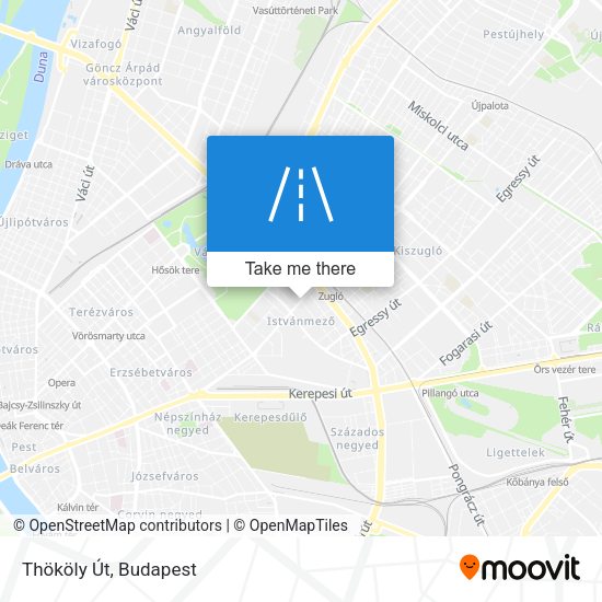 Thököly Út map
