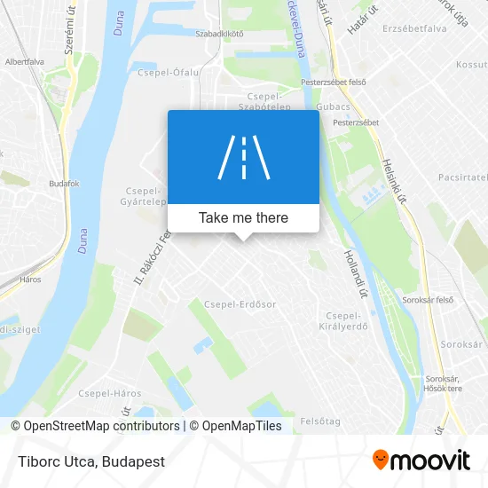 Tiborc Utca map
