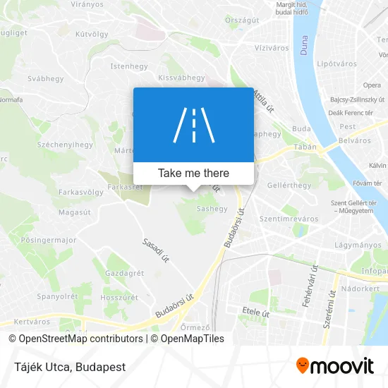 Tájék Utca map