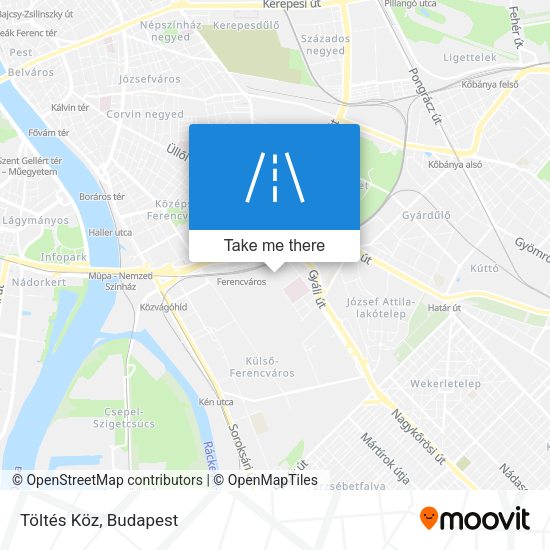 Töltés Köz map