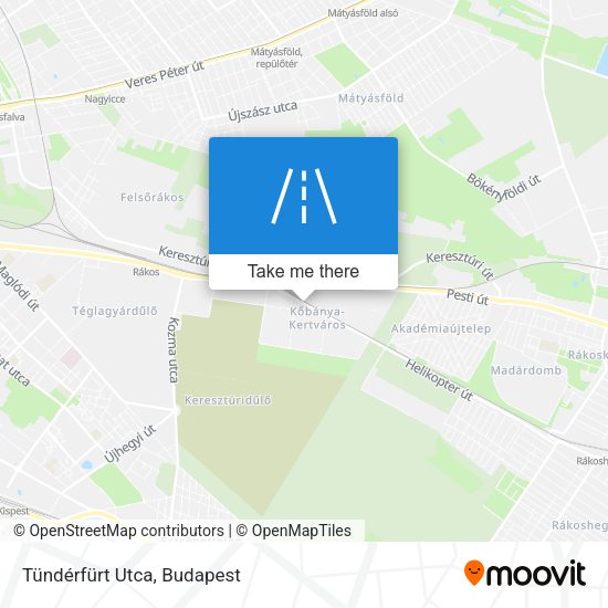 Tündérfürt Utca map