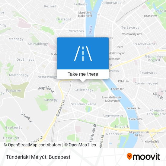 Tündérlaki Mélyút map