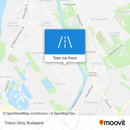 Toboz Utca map
