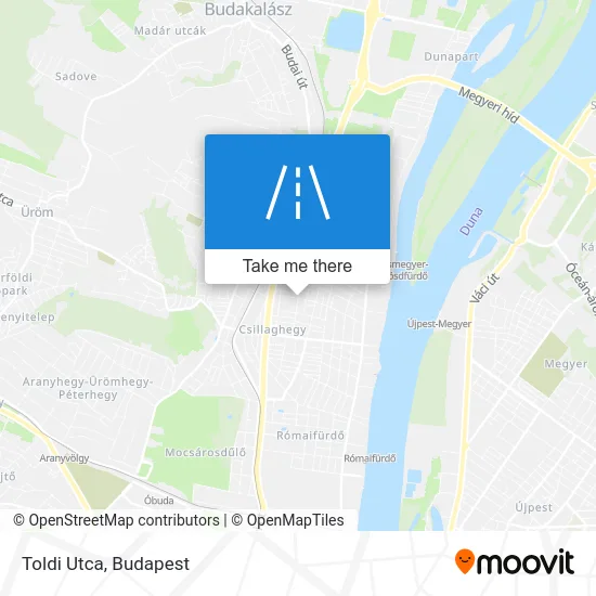 Toldi Utca map