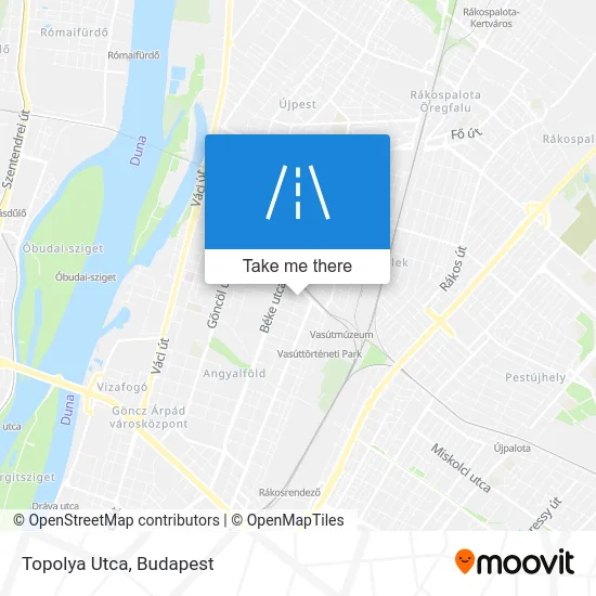 Topolya Utca map