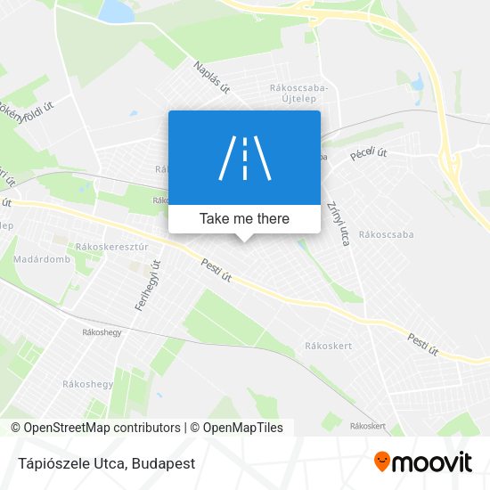 Tápiószele Utca map