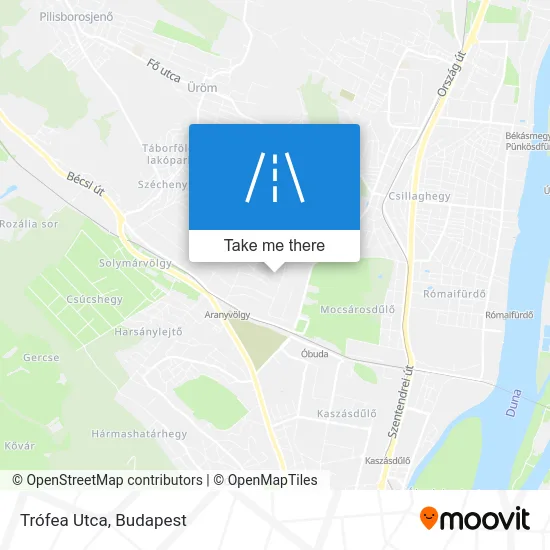 Trófea Utca map