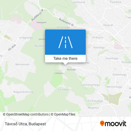 Távcső Utca map