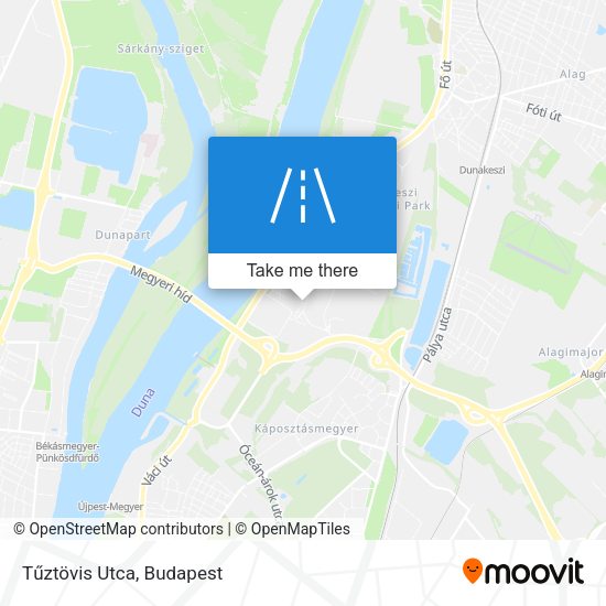 Tűztövis Utca map