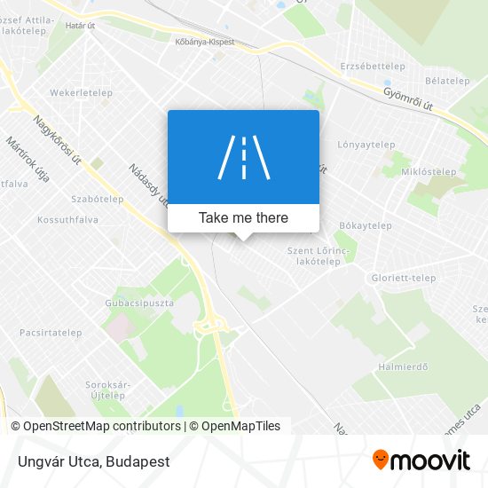 Ungvár Utca map