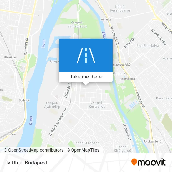Ív Utca map