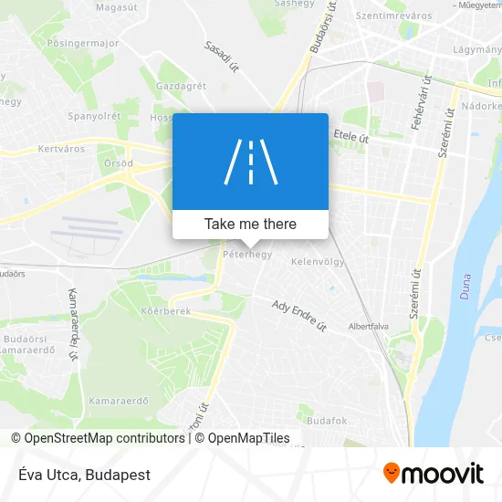 Éva Utca map