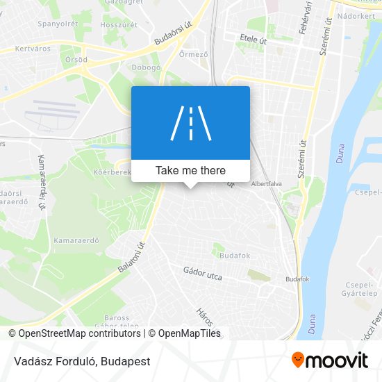 Vadász Forduló map