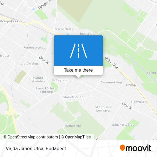 Vajda János Utca map