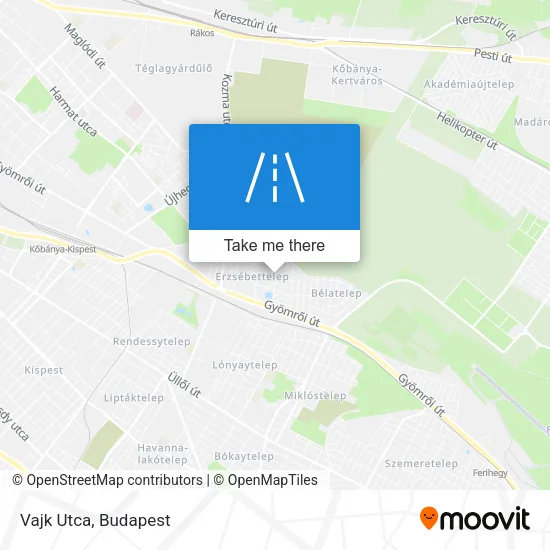 Vajk Utca map