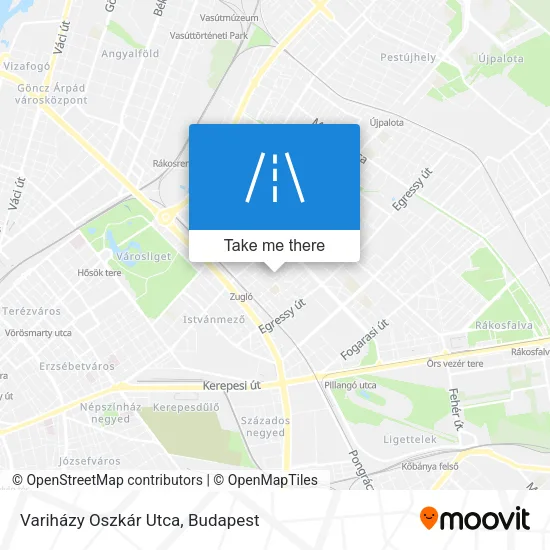 Variházy Oszkár Utca map