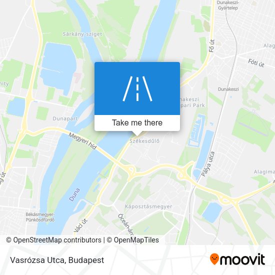 Vasrózsa Utca map