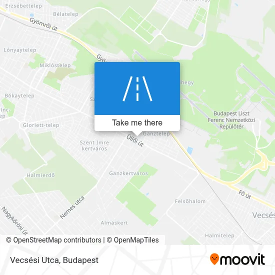 Vecsési Utca map