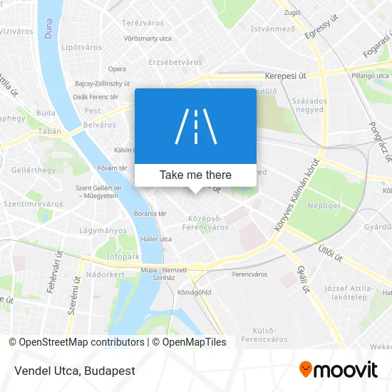 Vendel Utca map