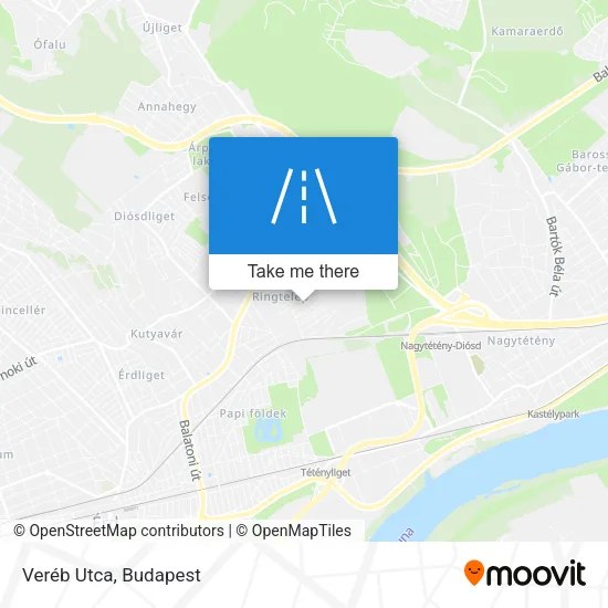 Veréb Utca map
