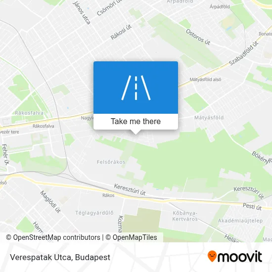 Verespatak Utca map