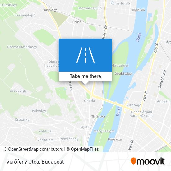 Verőfény Utca map