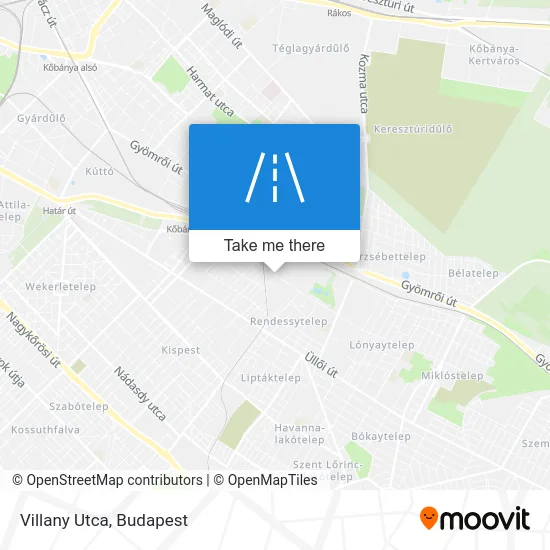 Villany Utca map