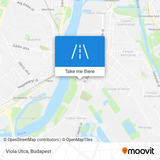 Viola Utca map