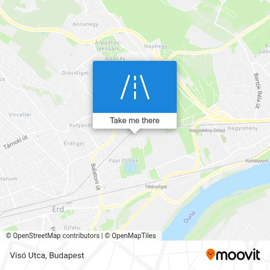 Visó Utca map