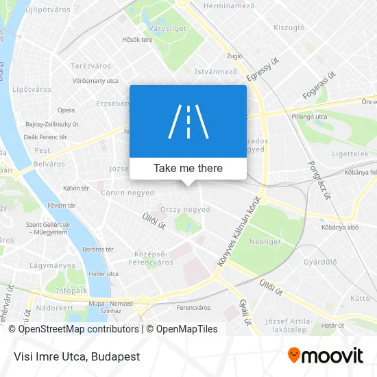Visi Imre Utca map