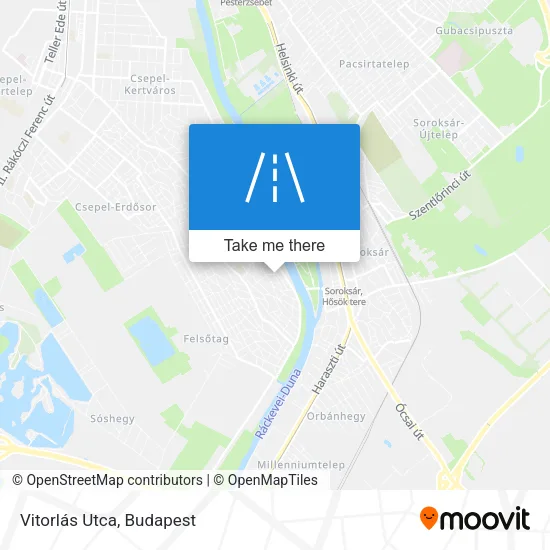 Vitorlás Utca map