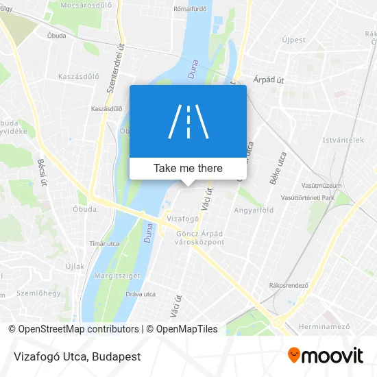 Vizafogó Utca map